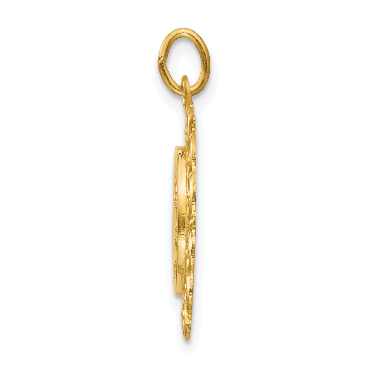 14k Saint Theresa Medal Charm-XR390