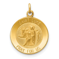 14k Saint Luke Medal Charm-XR403