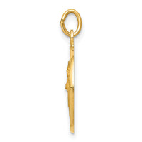 14k Saint Patrick Medal Charm-XR404