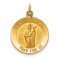 14k Saint Patrick Medal Charm-XR404