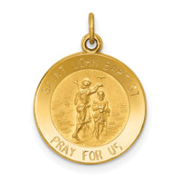 14k Saint John Baptist Medal Charm-XR407