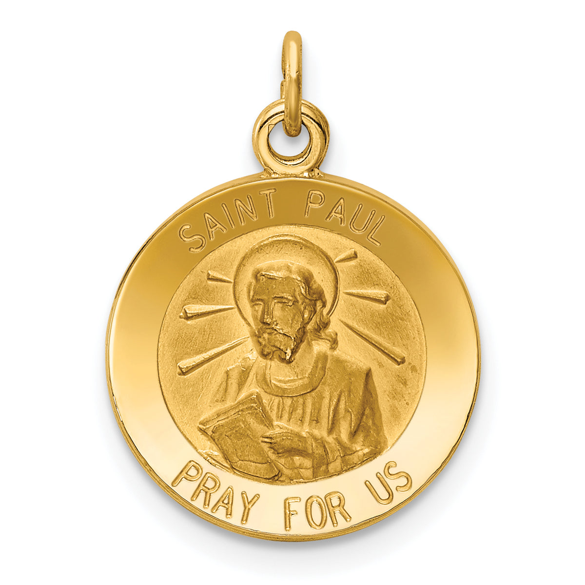 14k Saint Paul Medal Charm-XR409
