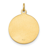14k Saint George Medal Charm-XR410