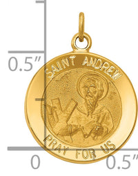14k Saint Andrew Medal Charm-XR411