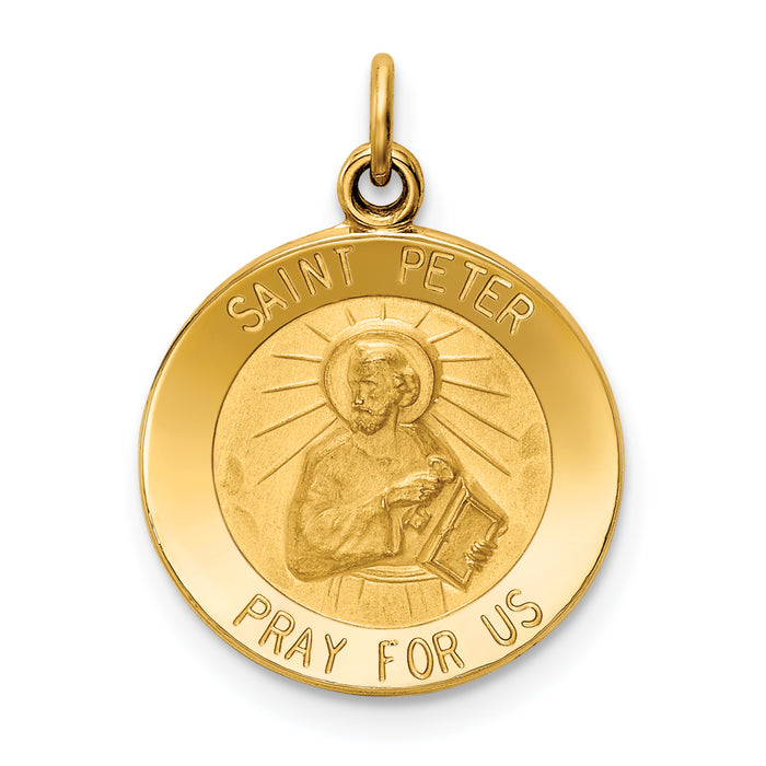 14k Saint Peter Medal Charm-XR412