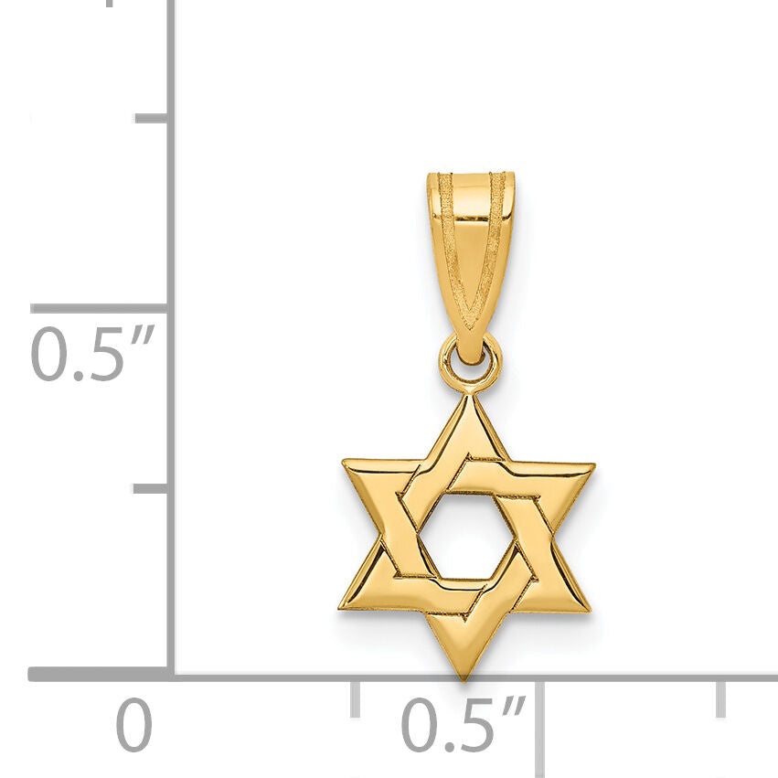 14k Star of David Pendant-XR417