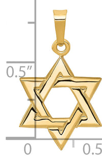 14k Star of David Pendant-XR419