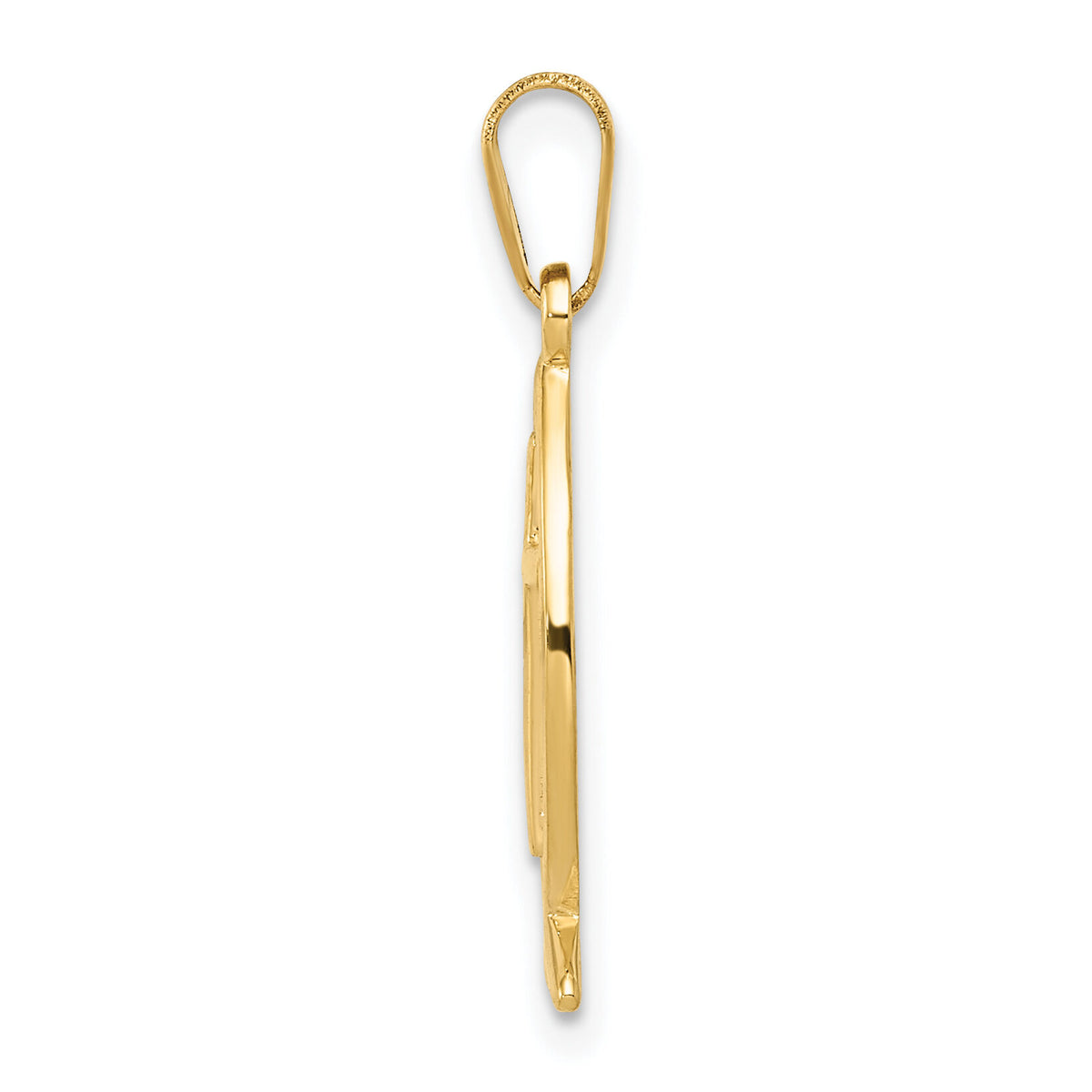 14k Ichthus Fish Pendant-XR424