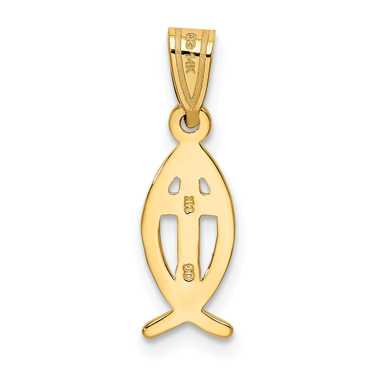 14k Ichthus Fish Charm-XR425