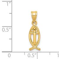 14k Ichthus Fish Charm-XR425