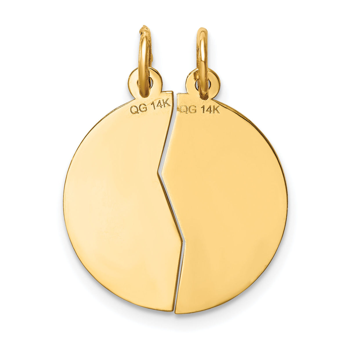 14K 2-piece Mizpah Charm-XR433