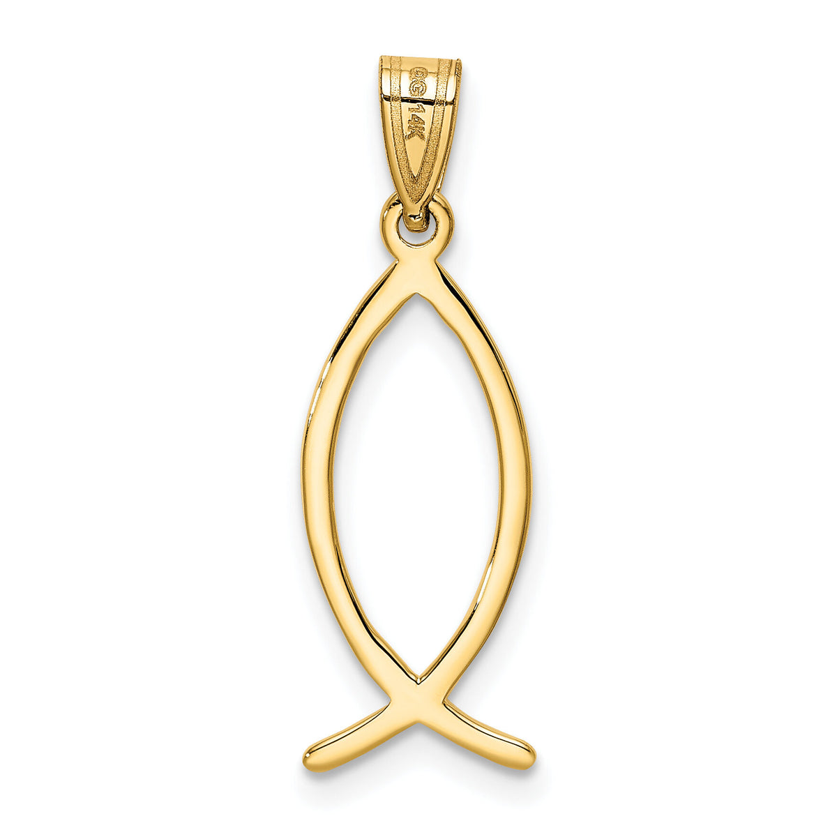 14k Ichthus Fish Charm-XR453
