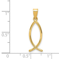 14k Ichthus Fish Charm-XR453