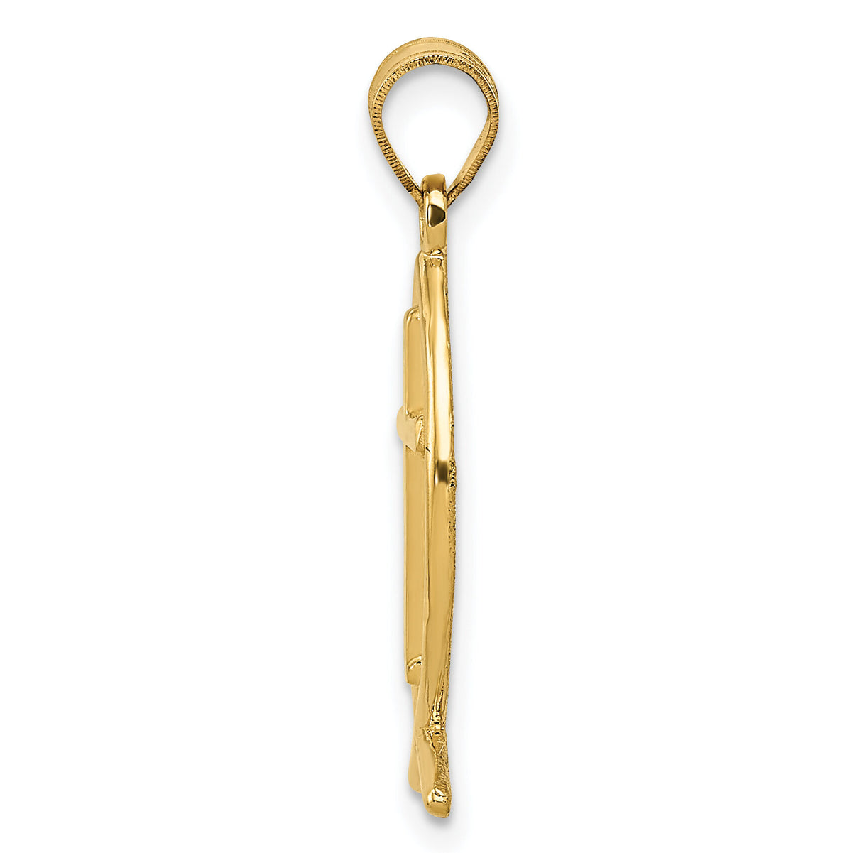 14k Ichthus Fish Pendant-XR455