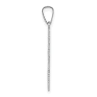 14k White Gold Eastern Orthodox Cross Charm-XR498