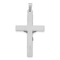 14k White Gold INRI Crucifix Charm-XR503