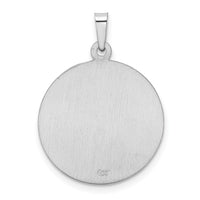 14k White Gold Saint Christopher Medal Pendant-XR514