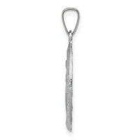 14k White Gold Miraculous Medal-XR515