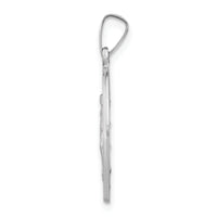 14k White Gold Miraculous Medal-XR520