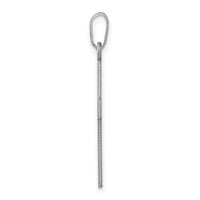 14K White Gold Polished Cross Charm-XR528W