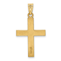 14k Polished Cross Charm-XR529