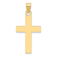 14k Polished Cross Charm-XR529