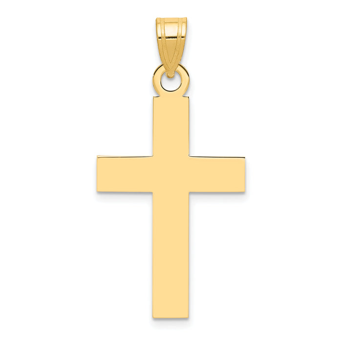 14k Polished Cross Charm-XR529