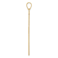14K Polished Cross Charm-XR530