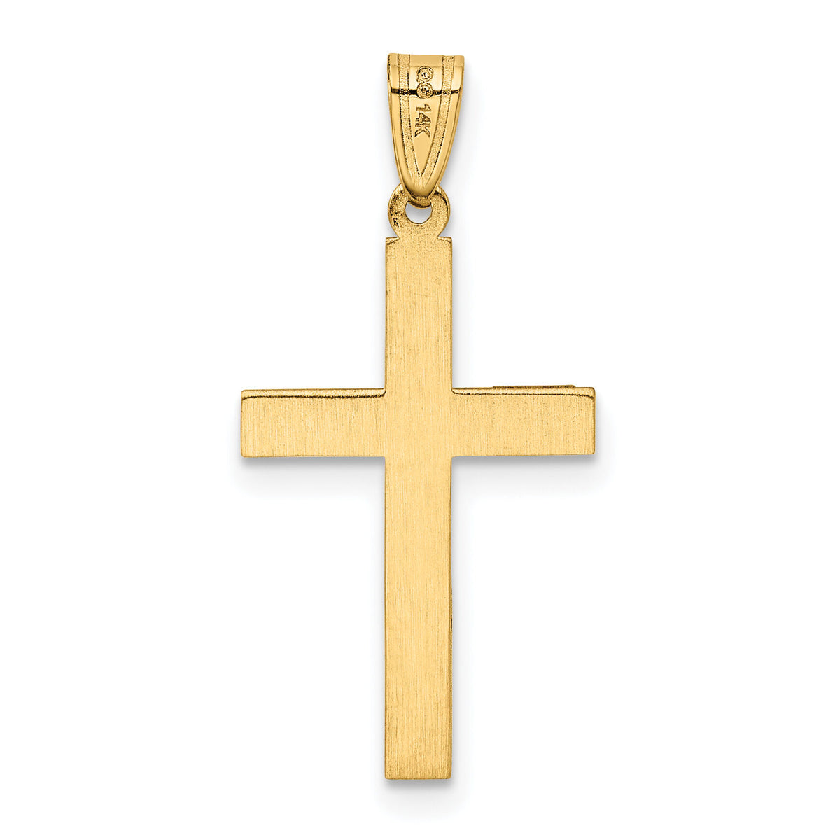 14K Polished Cross Charm-XR530