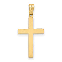 14K Polished Cross Charm-XR530