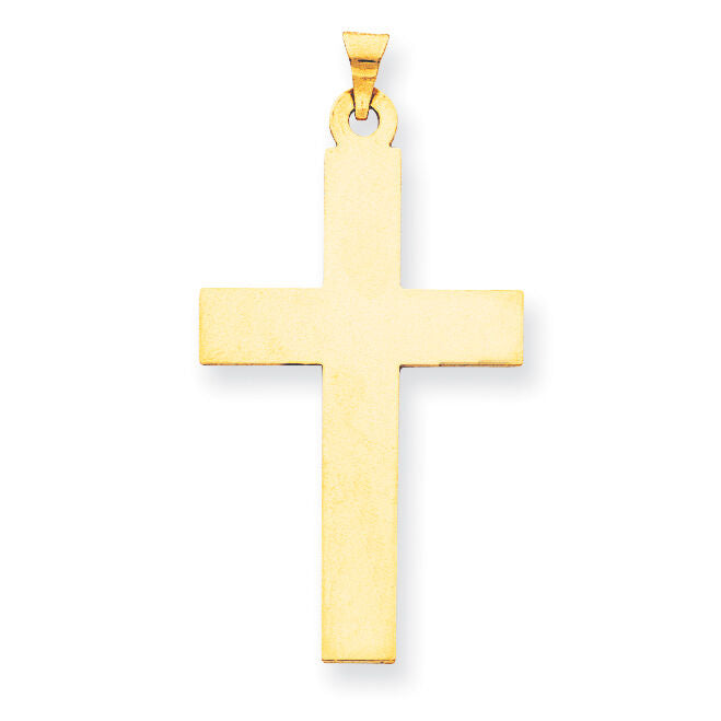14K Polished Cross Charm-XR530
