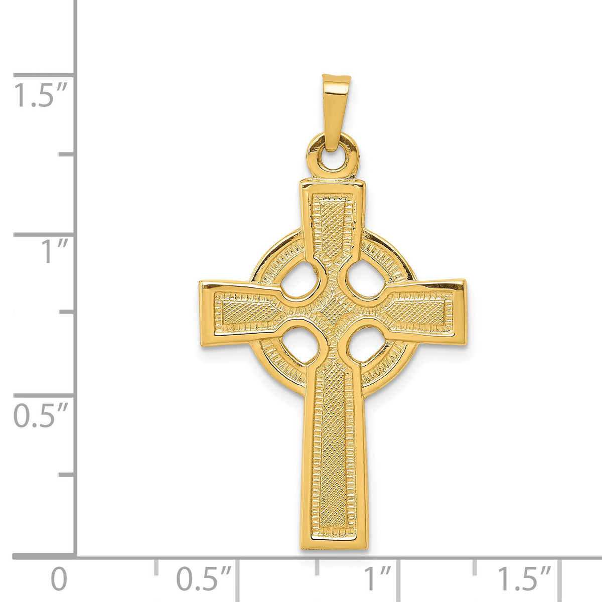 14k Celtic Cross Charm-XR532