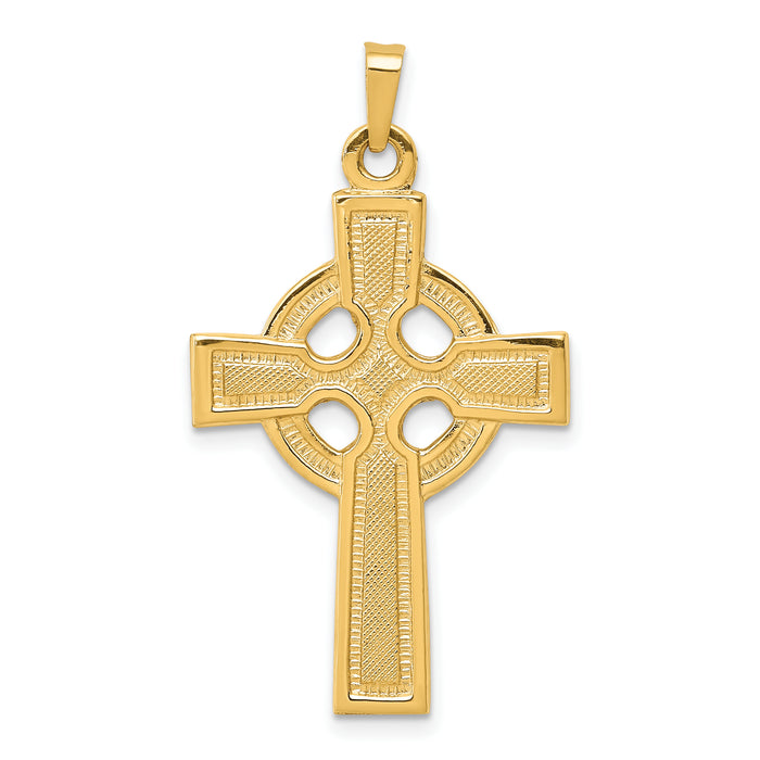14k Celtic Cross Charm-XR532