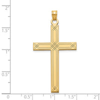 14k Cross Pendant-XR546
