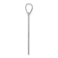 14k White Gold Cross Pendant-XR552