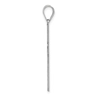 14k White Gold Cross Pendant-XR553