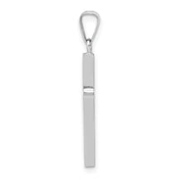 14k White Gold Cross Charm-XR558