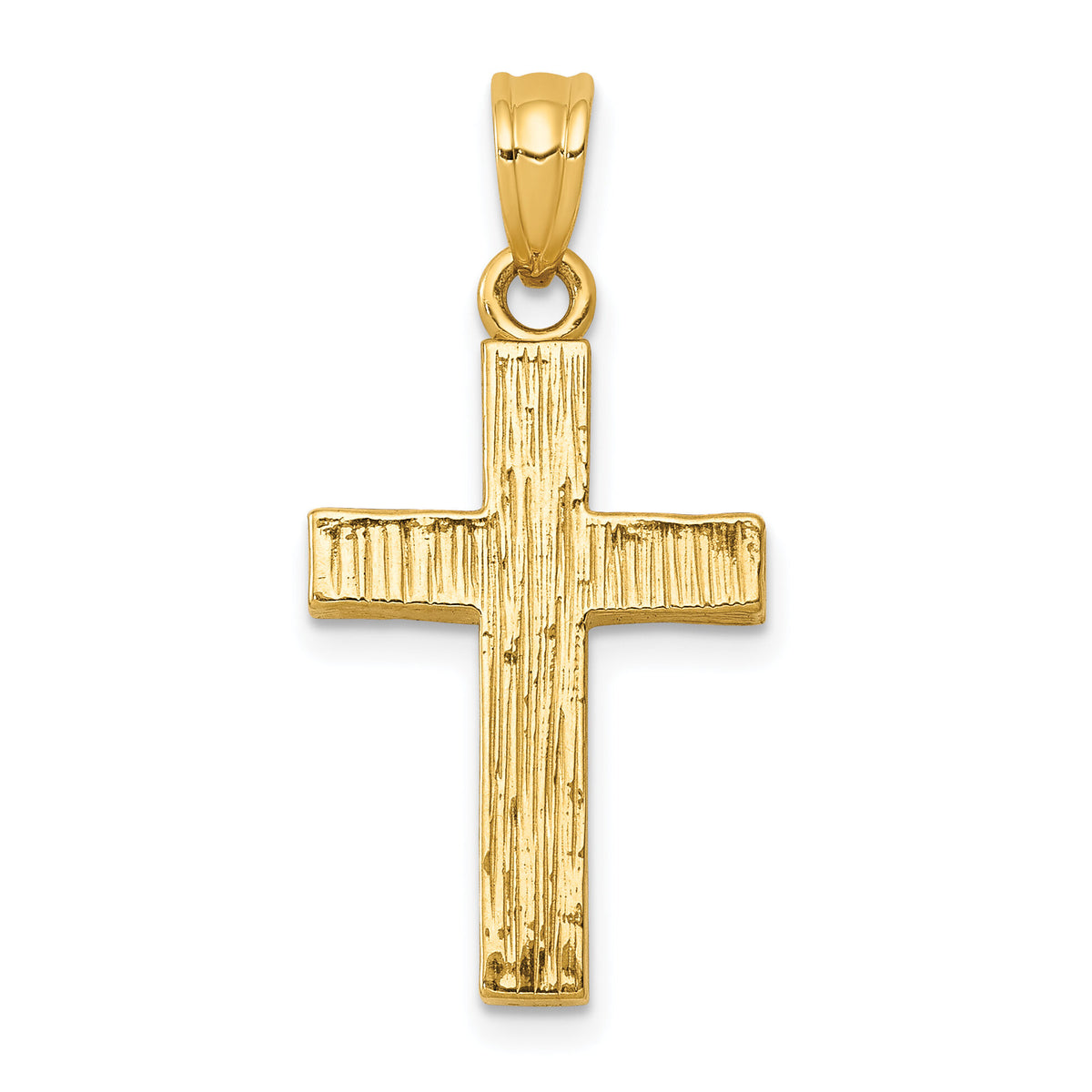 14k Epoxy Latin Cross Pendant-XR563