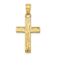 14k Epoxy Latin Cross Pendant-XR563