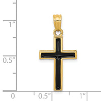 14k Epoxy Latin Cross Pendant-XR563