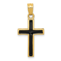 14k Epoxy Latin Cross Pendant-XR563