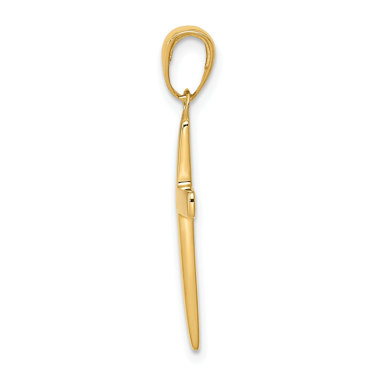 14k Polished Cross Charm-XR564