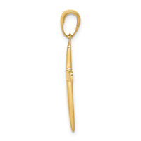 14k Polished Cross Charm-XR564