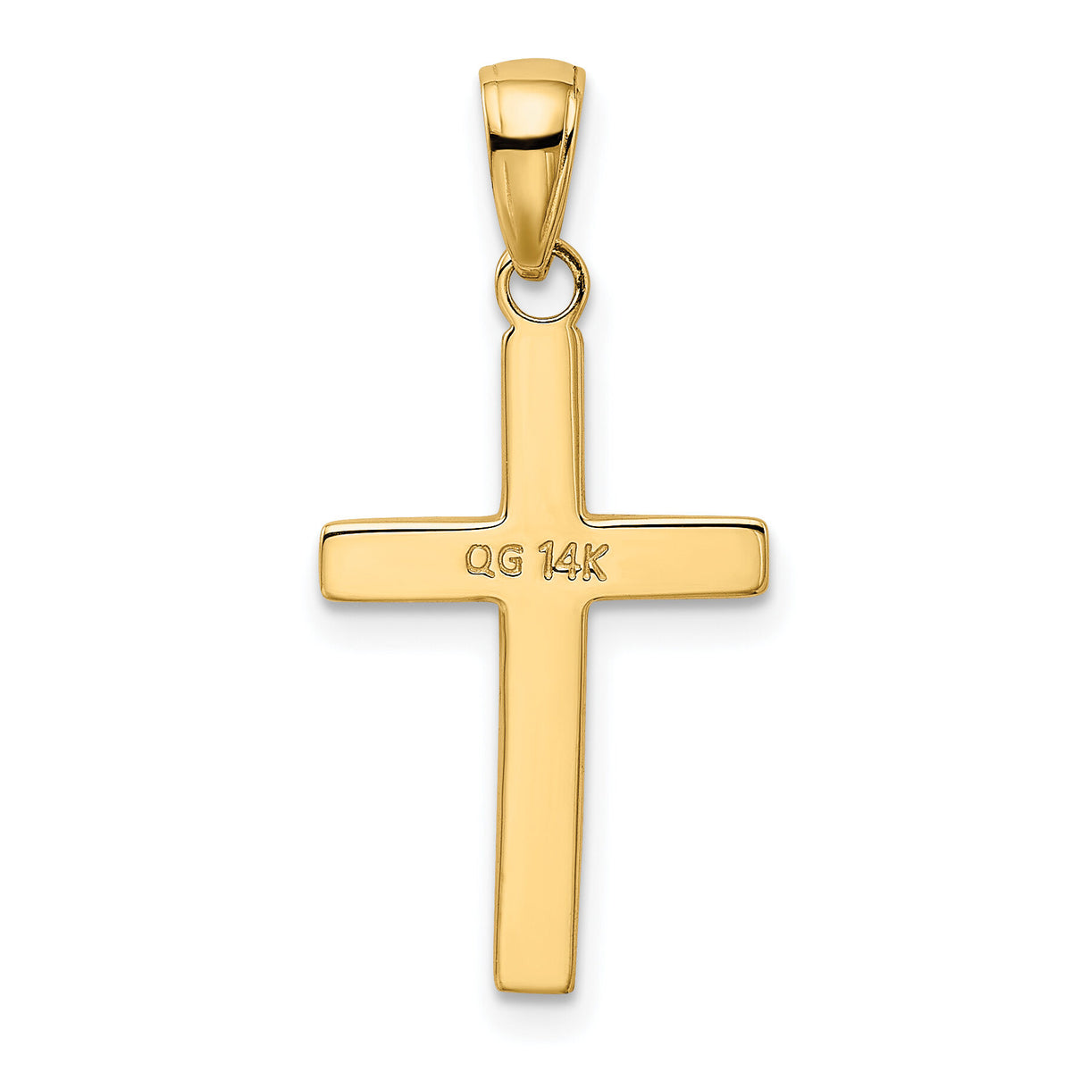 14k Polished Cross Charm-XR564