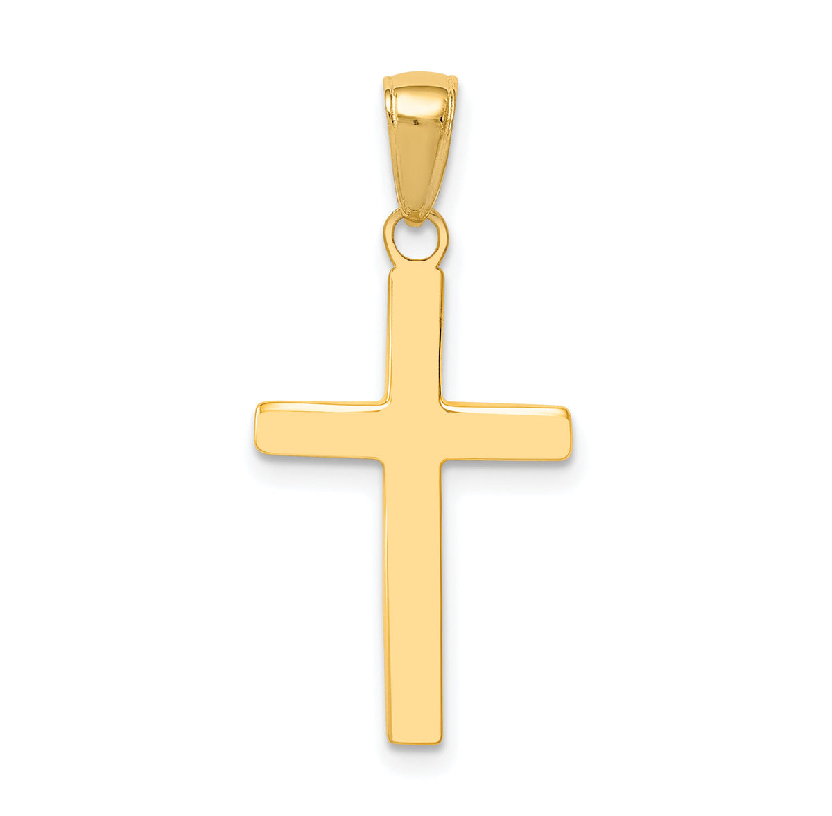 14k Polished Cross Charm-XR564