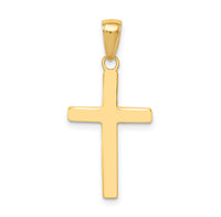 14k Polished Cross Charm-XR564