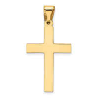14k Polished Cross Pendant-XR565