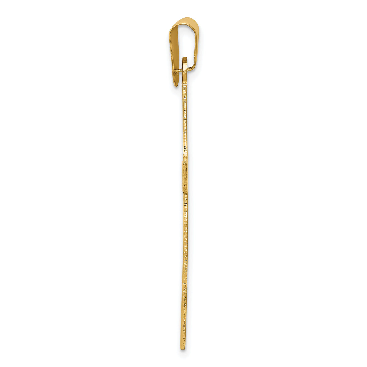 14k Polished Cross Pendant-XR566