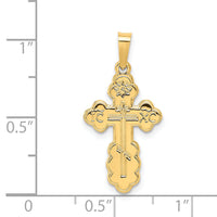 14k Eastern Orthodox Cross Charm-XR567