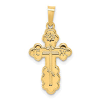 14k Eastern Orthodox Cross Charm-XR567